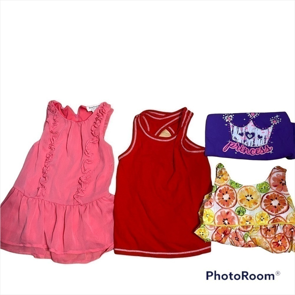 3T Tank Top Bundle Juicy Couture Cat & Jack Lemons Princess Purple Yellow Red